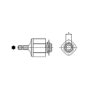 Ratchet Torque Limiter Two-Way 0901S60 LWM1 1-3/8''z6 Male-Female Binacchi 