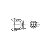 External Yoke Triangular Tube No1 22x54 AGT