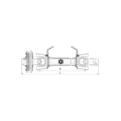 Triangular PTO Shaft + LF2 (1-3/4'' z6) 35x94 with Protection Binacchi Triangular PTO Shaft + LF2 (1-3/4'' z6) 35x94 with Protection Binacchi