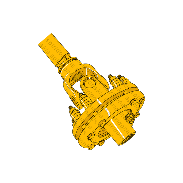 PTO shaft with clutch and cover
