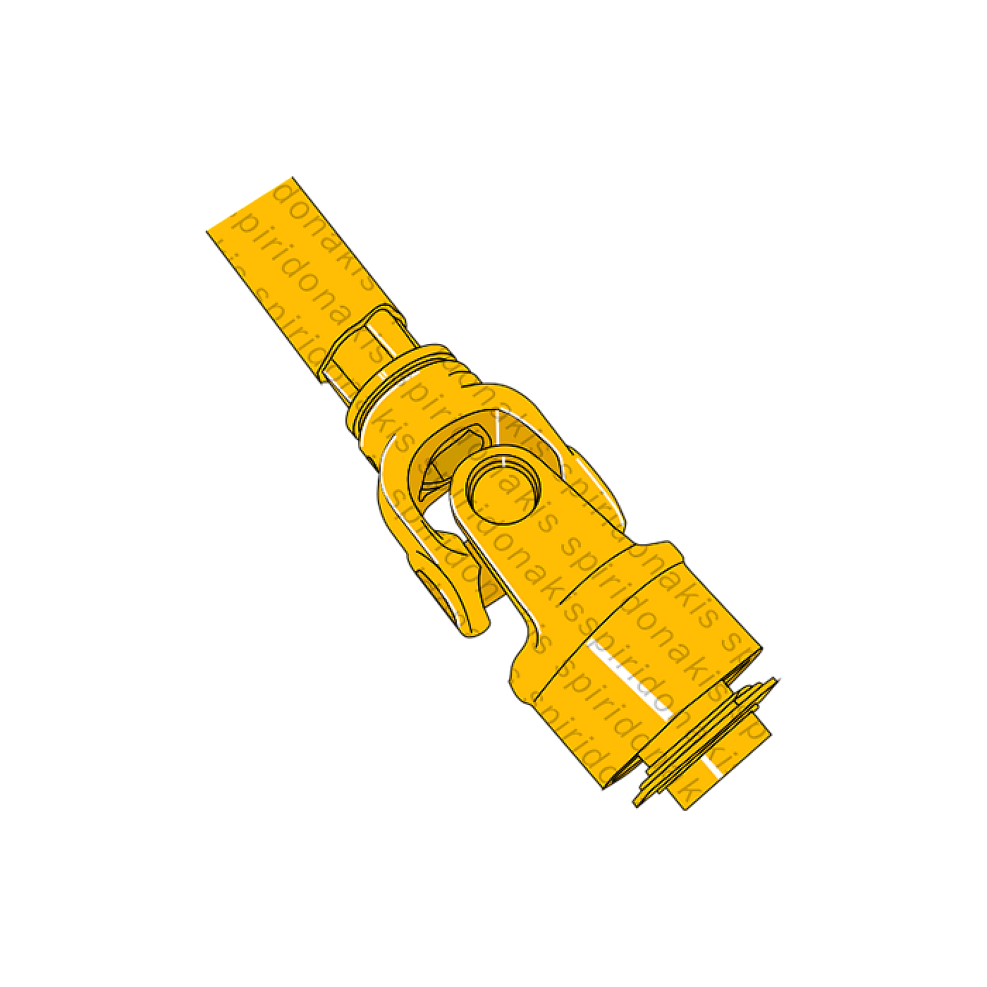 Triangular Pto Complete PTO Shafts : B6100RL20LN30 Triangular PTO Shaft ...