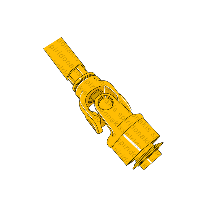 Triangular PTO Shaft with Overunning Clutch L1000mm 23,8x61,3 AGT