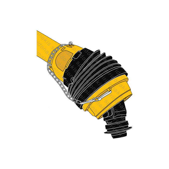 Double Triangular Wide Angel PTO Shaft No6 L.1200 AMA