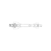 Ομοκινητικός Τριγωνικός Άξονας OM2 1-3/8''z6 D=1010mm/64HP/30,2x92 Binacchi