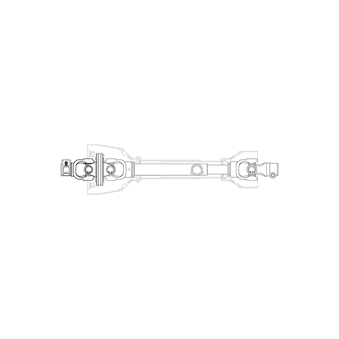 Double Triangular Wide Angel PTO Shaft No6 L.1200 AMA