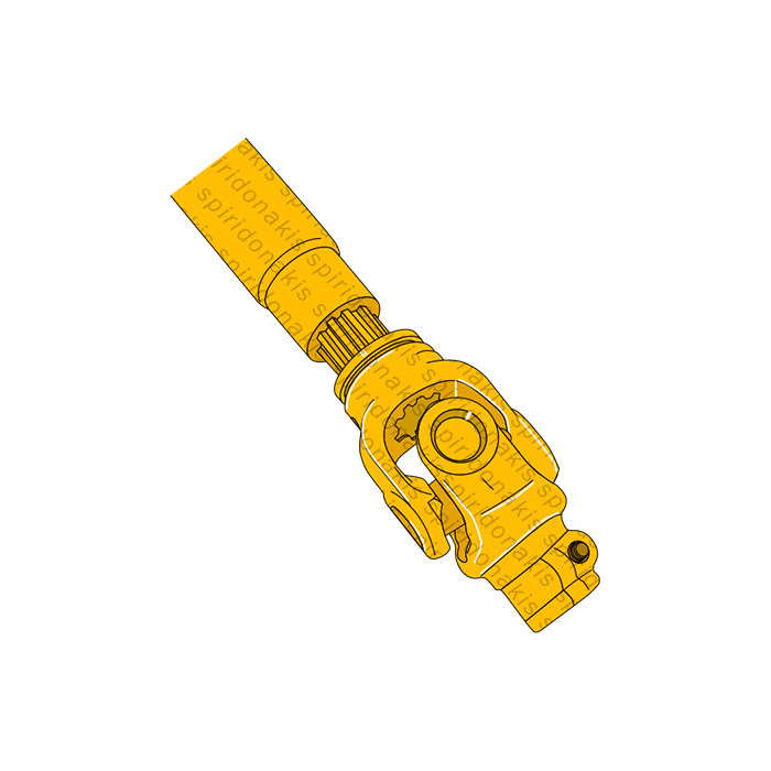 Splined PTO Shaft 1000/47ΗΡ/30,2x80 without protection Binacchi 