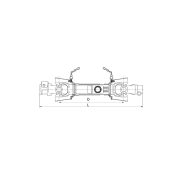 Άξονας Πολύσφηνος με Κάλυμμα L.1000/75HP/35x94 Binacchi