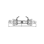 Triangular PTO Shaft with Bolt Clutch LB6 1-3/8''z6 D=810mm/64HP/30,2x92 with Protection Binacchi Triangular PTO Shaft with Bolt Clutch LB6 1-3/8''z6 D=810mm/64HP/30,2x92 with Protection Binacchi