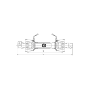 Αστεροειδής Άξονας 35x106,5 +P64 1-3/4''z6 D=810mm/95ΗΡ/35x106,5 Binacchi