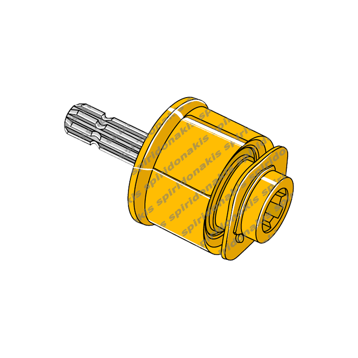 Ratchet Torque Limiter One-Way 0892S60 LNM2 1-3/8''z6 Male-Female Binacchi 