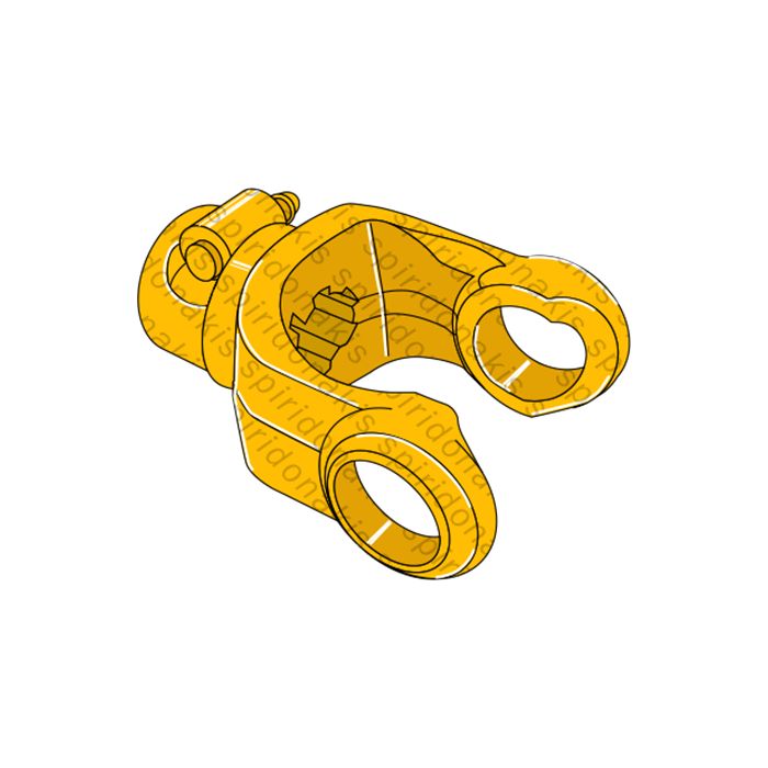 Splined Yoke Shaft without Guard 0800103C No1 22x54 1-3/8''z6 Binacchi 