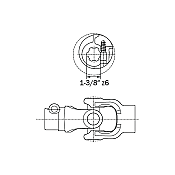 External Joint for Wide Angel Shaft 38217 Νο4 27x84 - 24x91 AMA