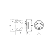 Δίχαλο Καρρέ Άξονα Ταχείας 0800201S54 Νο2 23,8x61,3 1''z15 Binacchi 