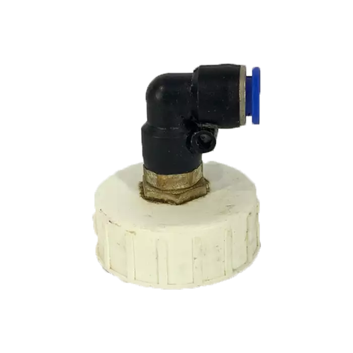 Angled tank cap