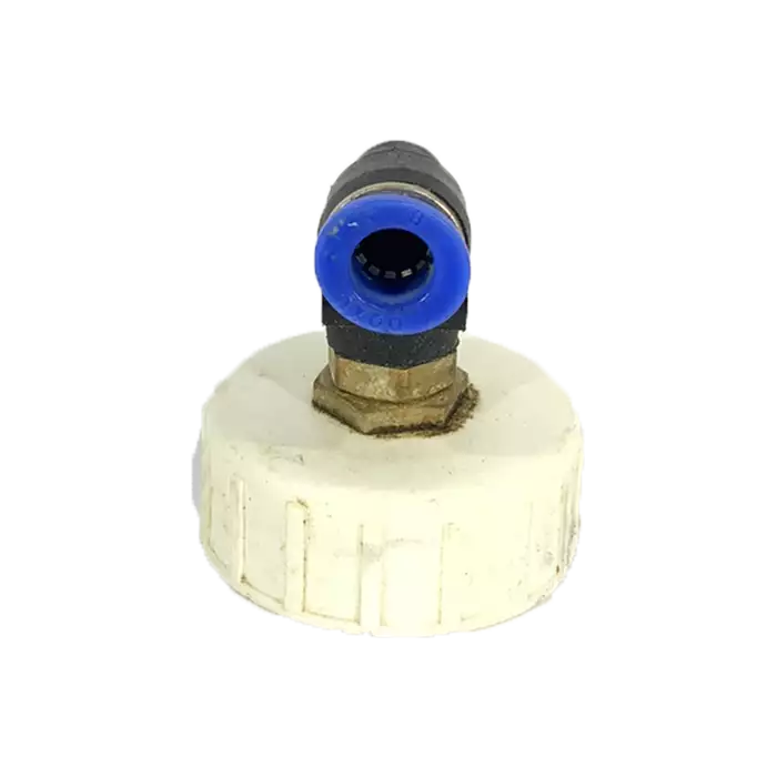 Angled tank cap