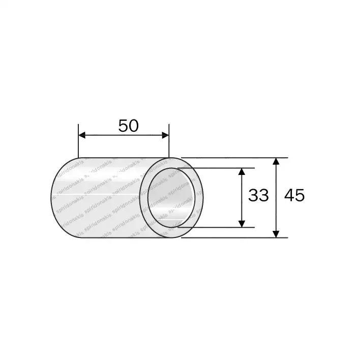 Plastic Ring for Cultivator Rollers L.48 Φ45-33