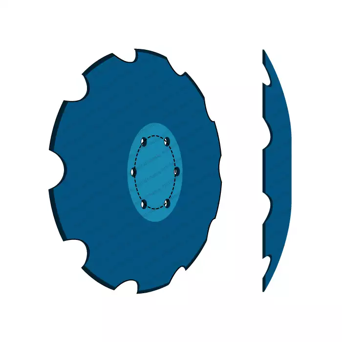 Δίσκος Πολύδισκου Οδοντ. 20"/5,0mm/6ΤΡ/R.100mm Bellota Δίσκος Πολύδισκου Οδοντ. 20"/5,0mm/6ΤΡ/R.100mm Bellota