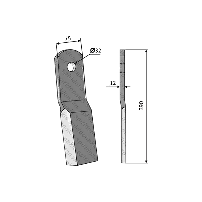 Finishing Mower Blade Φ32 Howard Finishing Mower Blade Φ32 Howard
