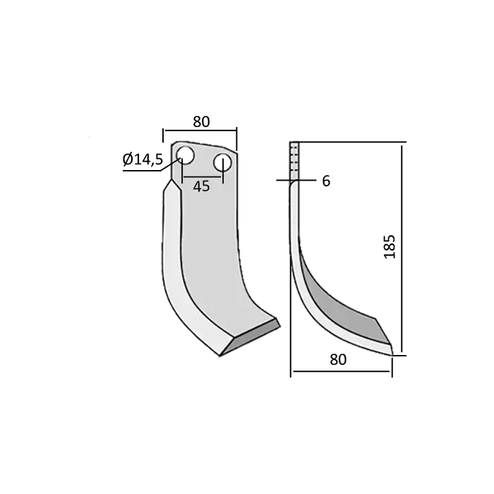 Blade Eberhard 80x6 Right