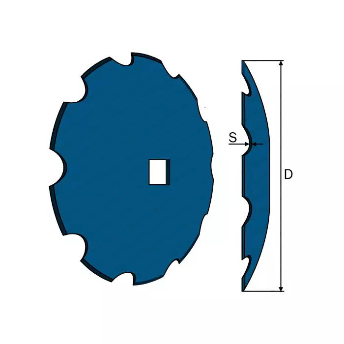 Notched Disc 20'' 31x31 Bellota Notched Disc 20'' 31x31 Bellota
