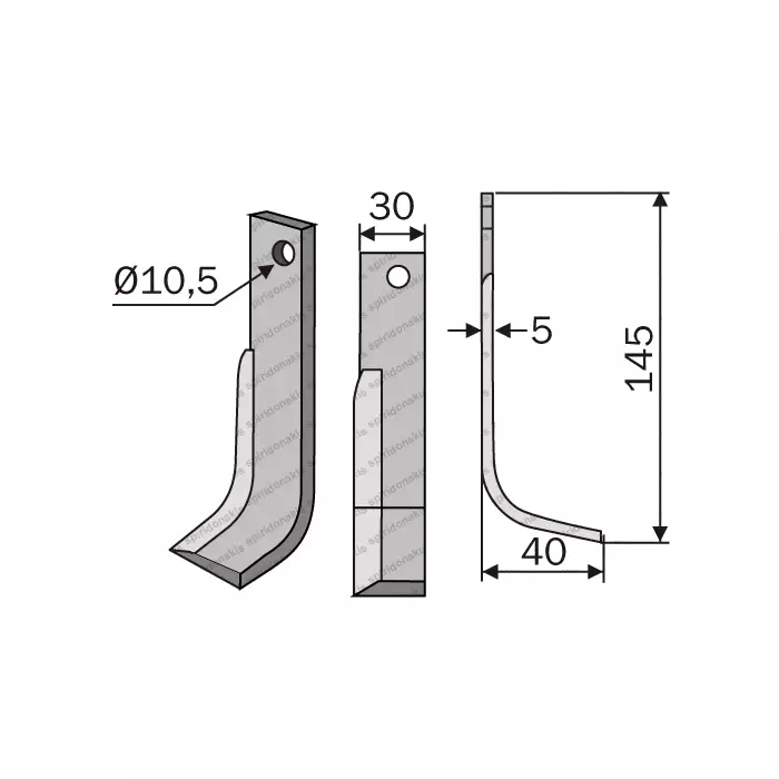 Μαχαίρι Φρέζας Comeb K16 35x5 Μαχαίρι Φρέζας Comeb K16 35x5